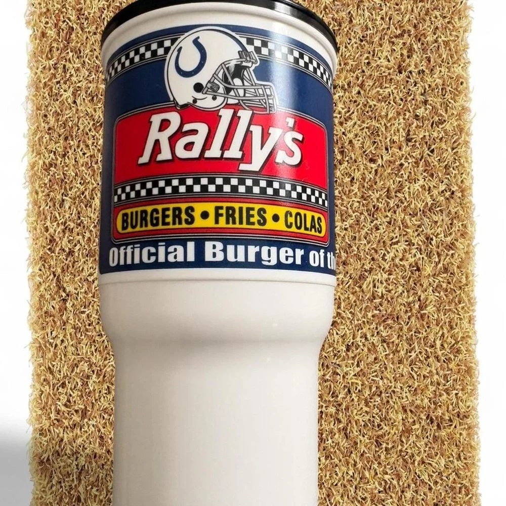 Indianapolis Colts Logo Travel Tumbler - White & Blue